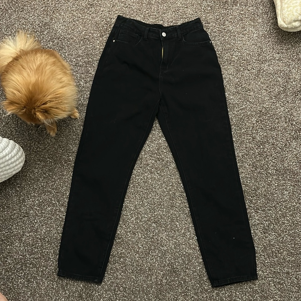 Black Straight Leg Jean